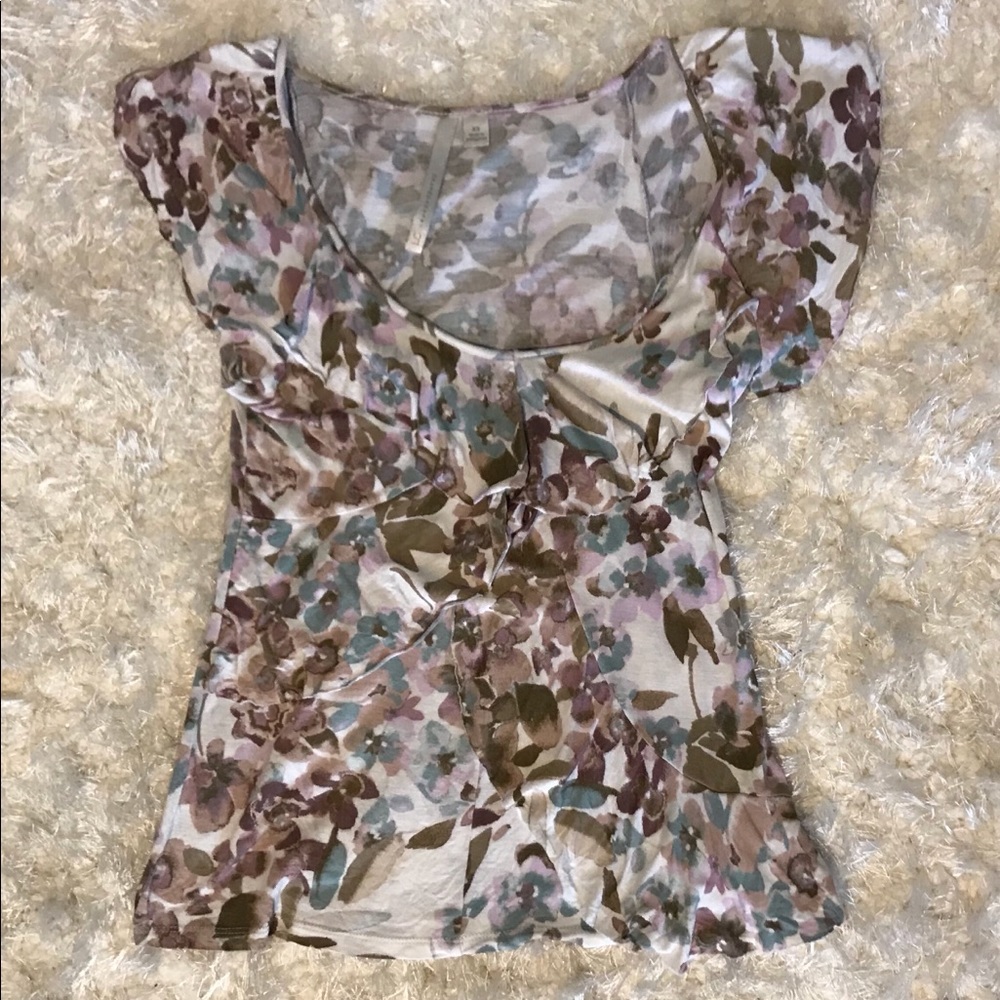 Lauren Conrad Floral Print Blouse